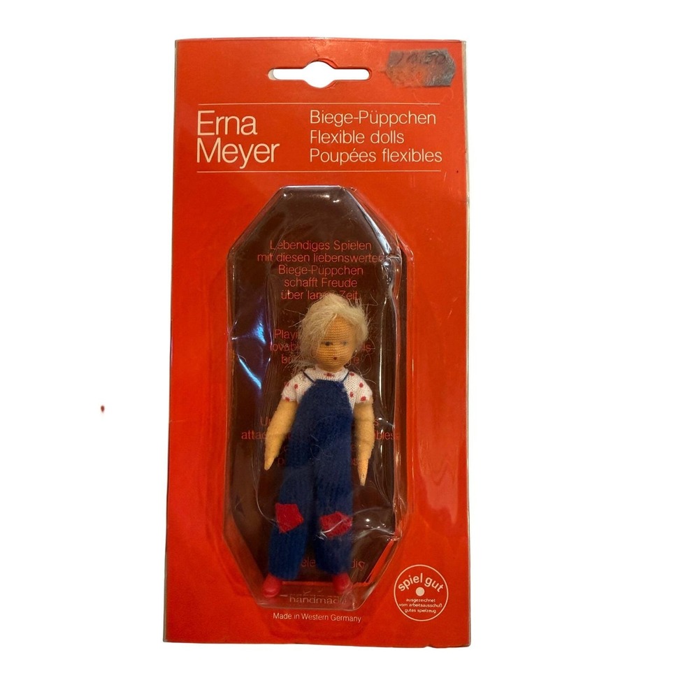 Erna Meyer Flexible Doll Biege-Püppchen Handmade‎ Western Germany Vintage Blonde